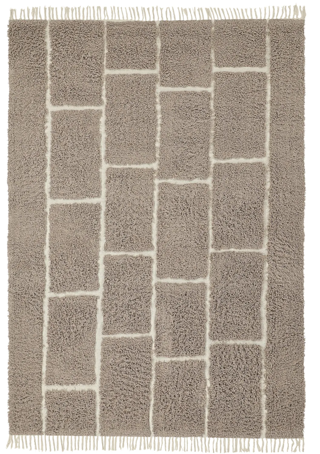 Shaggy koberce - Lindley Natural Cotton Shaggy (taupe/šedá)