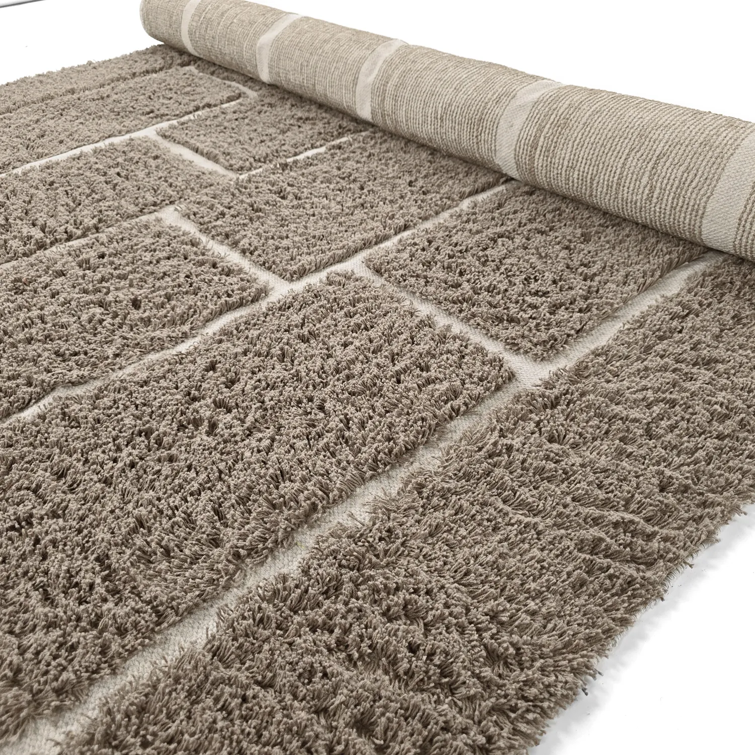 Shaggy koberce - Lindley Natural Cotton Shaggy (taupe/šedá)