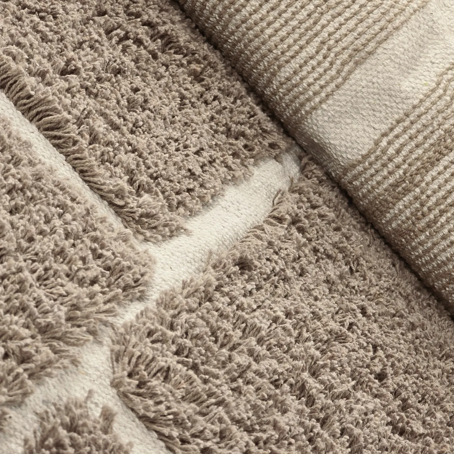 Shaggy koberce - Lindley Natural Cotton Shaggy (taupe/šedá)