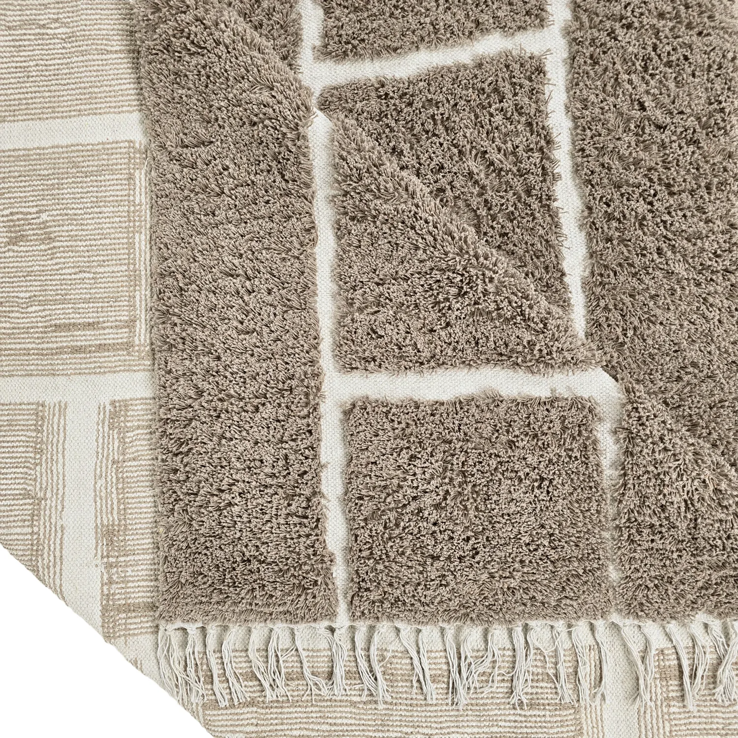 Shaggy koberce - Lindley Natural Cotton Shaggy (taupe/šedá)