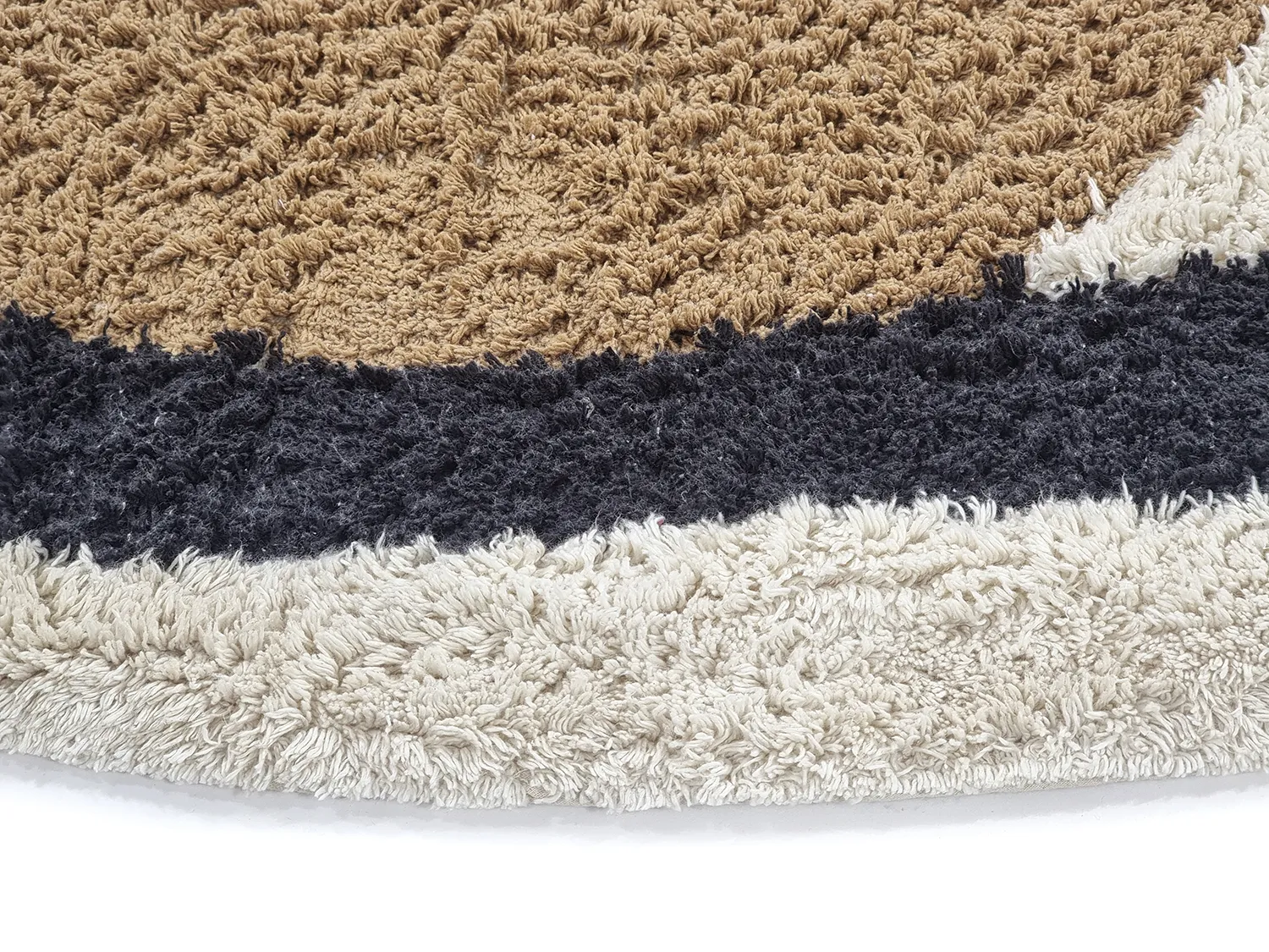 Kulatý koberec - Mantona Natural Cotton Shaggy (vícebarevná)
