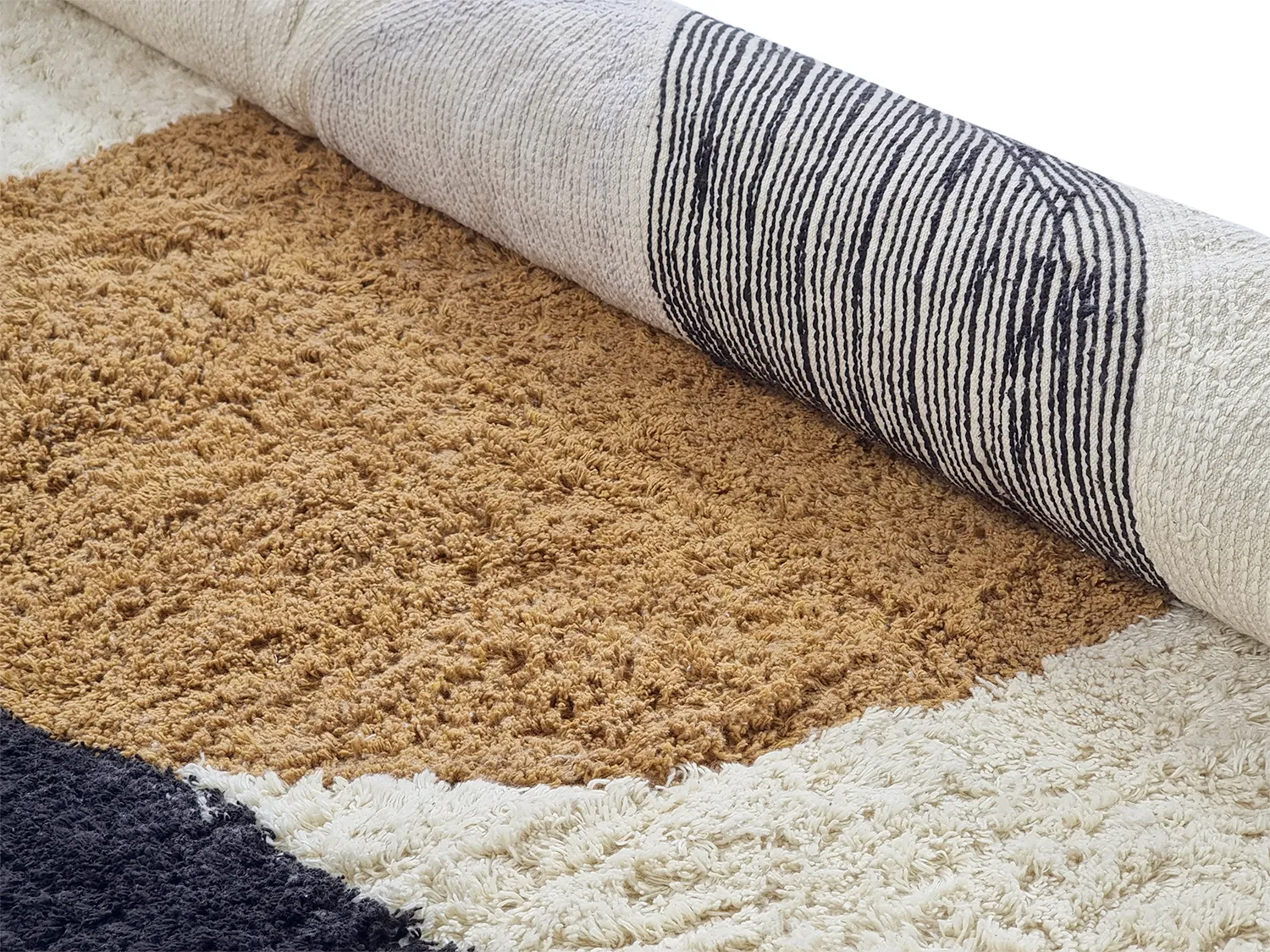 Shaggy koberce - Mantona Natural Cotton Shaggy (vícebarevná)