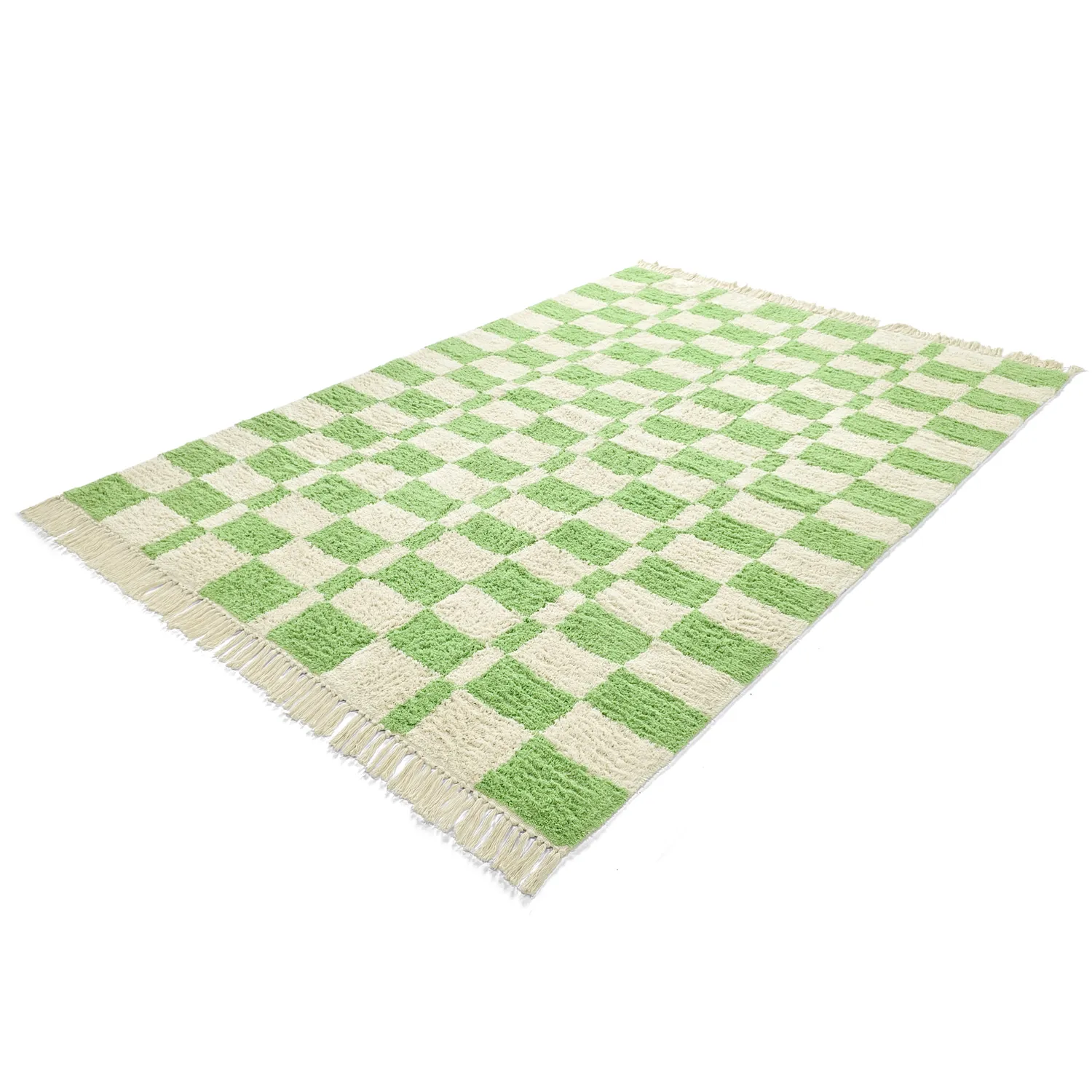 Shaggy koberce - Maranello Natural Cotton Shaggy (zelený)