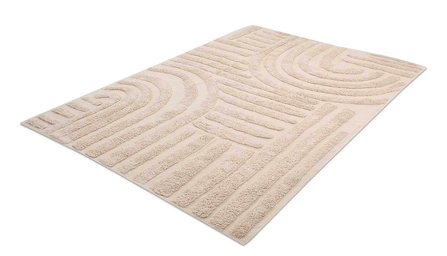 Shaggy koberce - Margo Natural Cotton Shaggy (béžová)