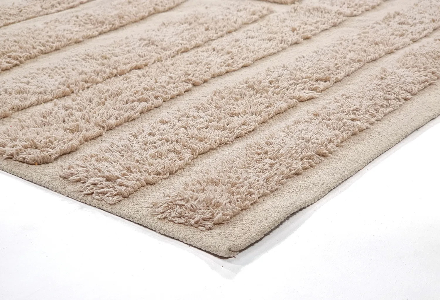 Shaggy koberce - Margo Natural Cotton Shaggy (béžová)