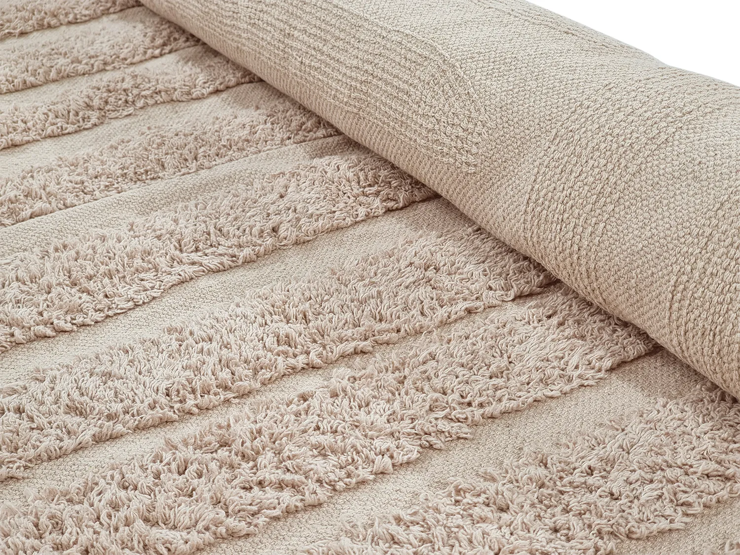 Shaggy koberce - Margo Natural Cotton Shaggy (béžová)