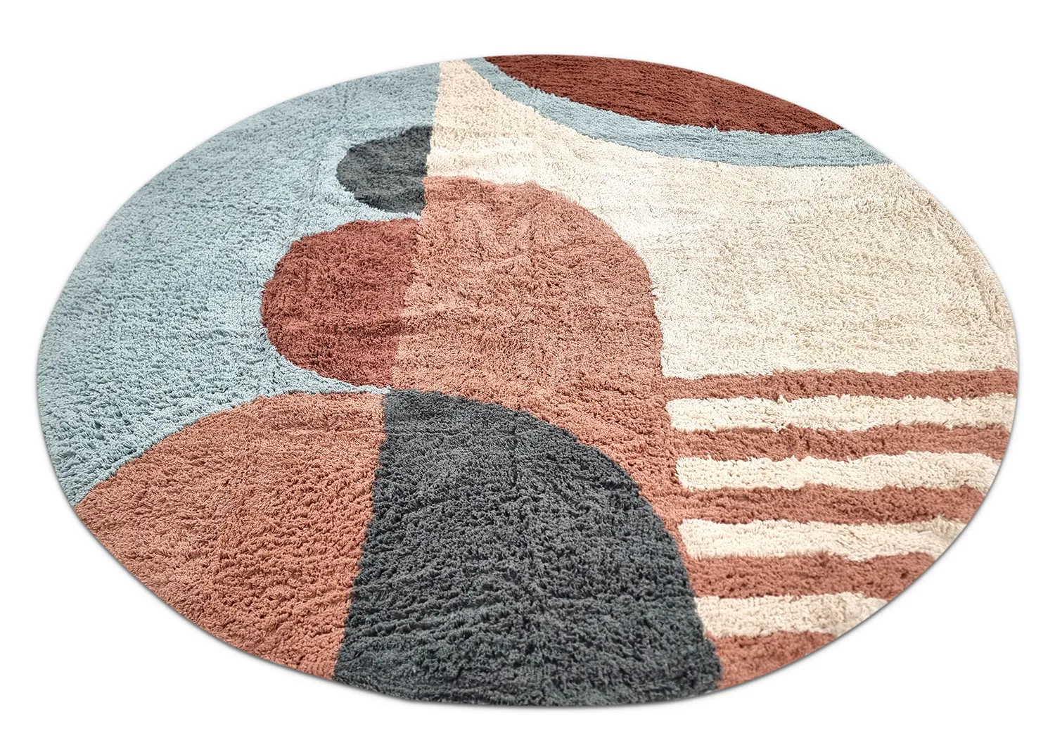 Kulatý koberec - Osmery Natural Cotton Shaggy (vícebarevná)