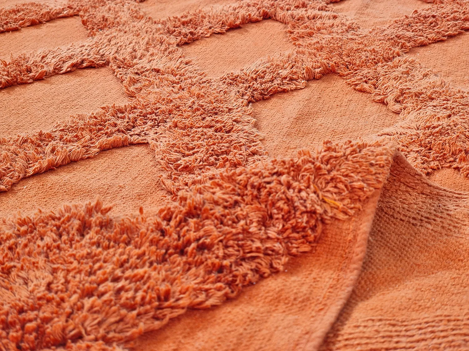 Shaggy koberce - Pamplona Natural Cotton Shaggy (terracotta)