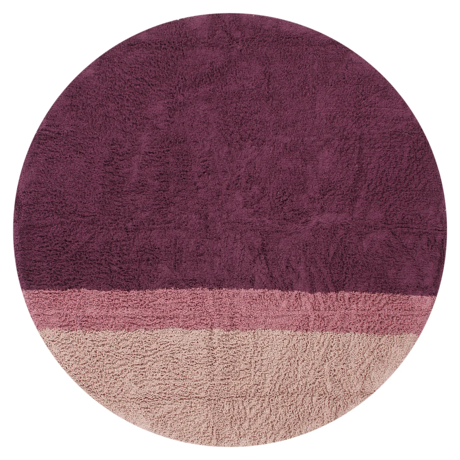 Kulatý koberec - Pione Natural Cotton Shaggy (růžová)