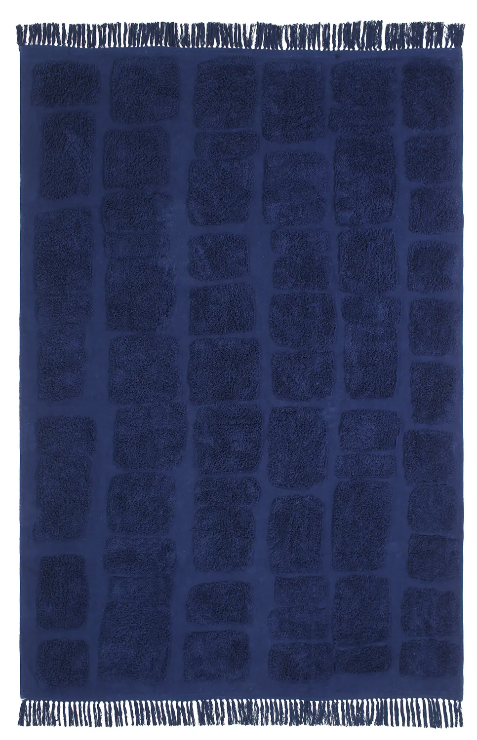 Shaggy koberce - Salem Natural Cotton Shaggy (tmavě modrá)