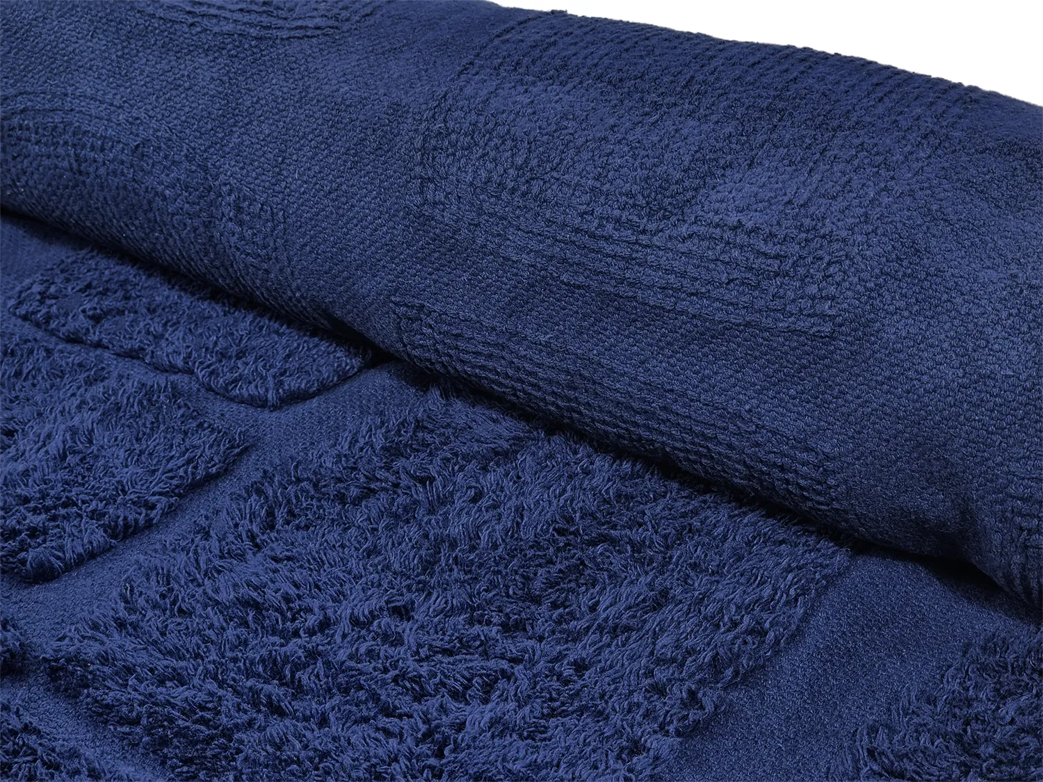 Shaggy koberce - Salem Natural Cotton Shaggy (tmavě modrá)
