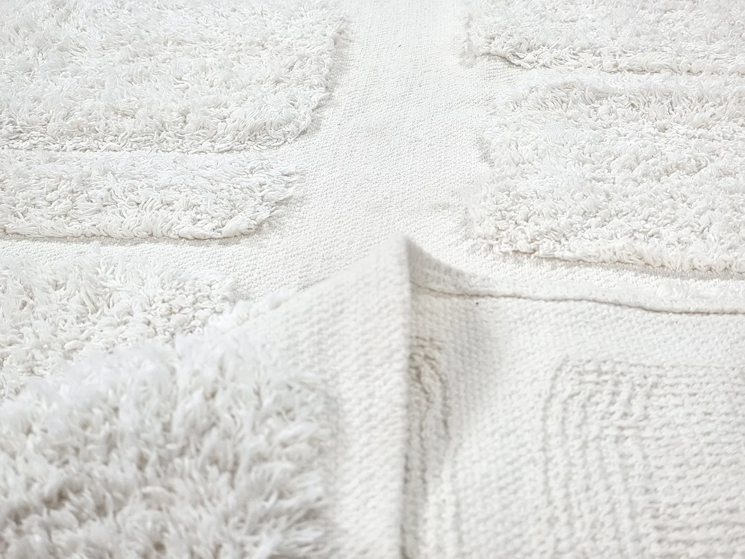 Shaggy koberce - Salem Natural Cotton Shaggy (offwhite)