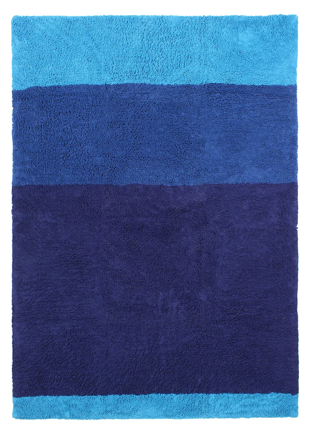 Shaggy koberce - Taro Natural Cotton Shaggy (modrá)