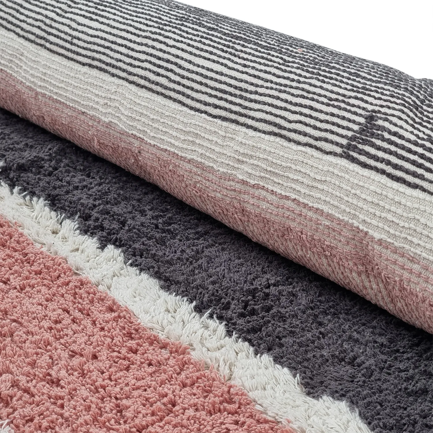 Shaggy koberce - Vinci Natural Cotton Shaggy (růžová)