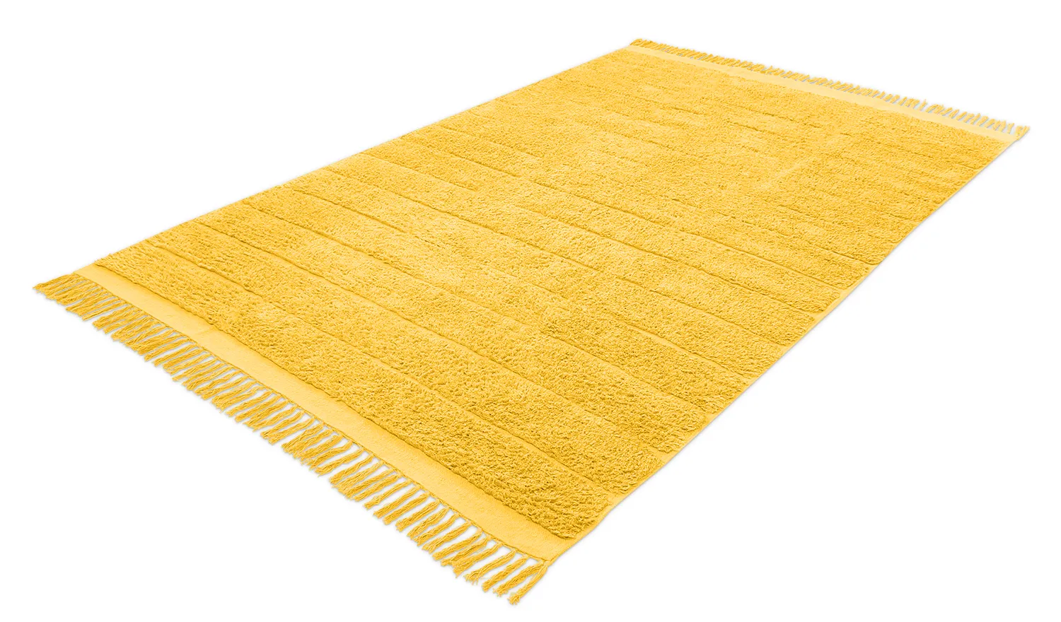 Shaggy koberce - Willow Natural Cotton Shaggy (žlutá)