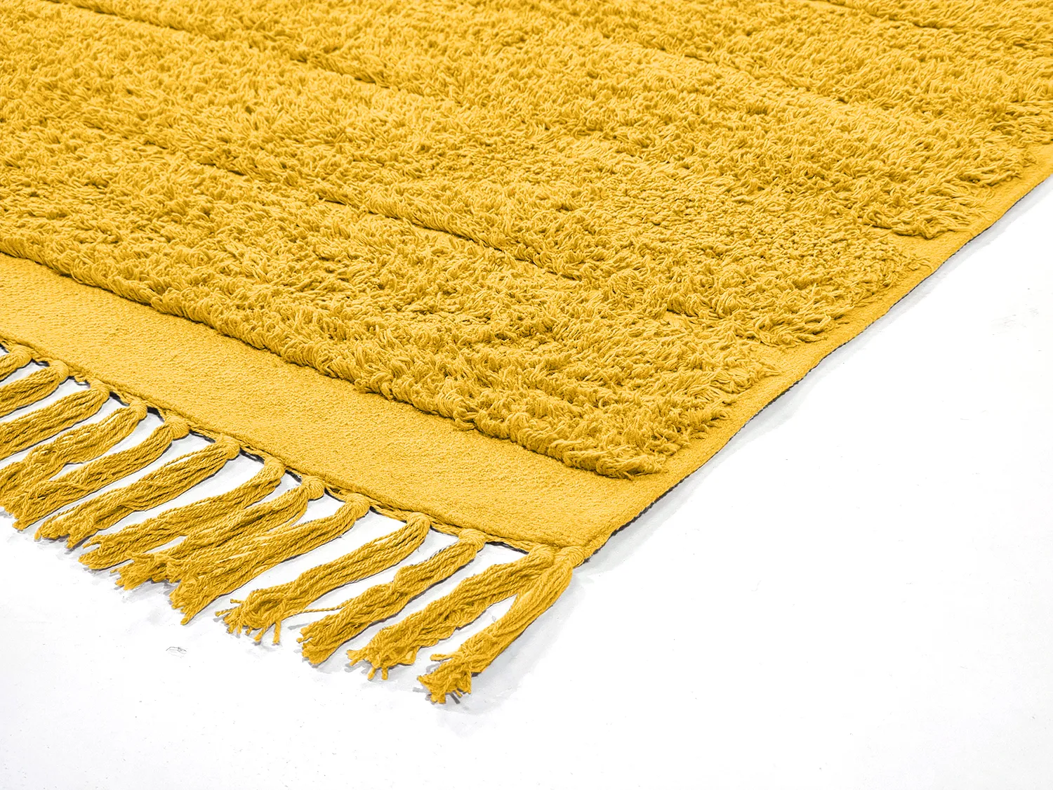 Shaggy koberce - Willow Natural Cotton Shaggy (žlutá)