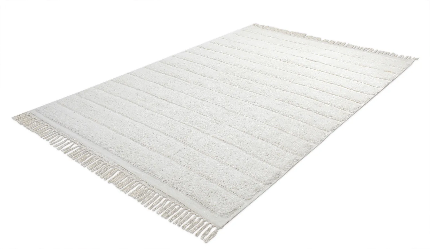 Shaggy koberce - Willow Natural Cotton Shaggy (offwhite)