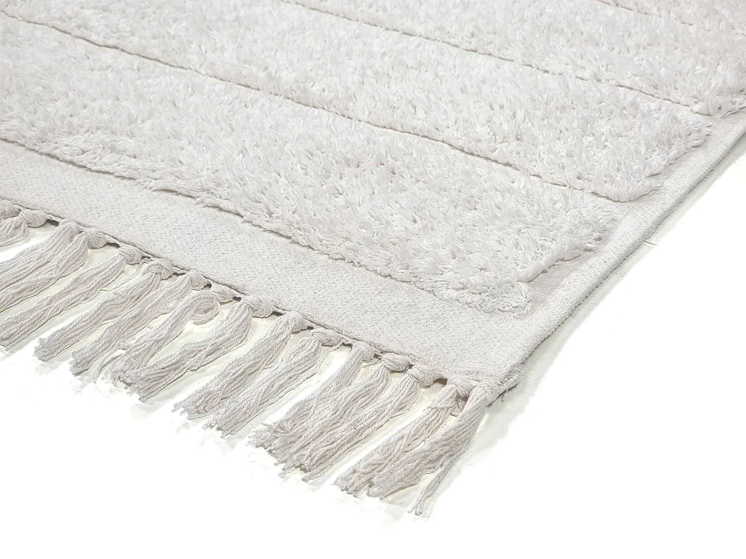 Shaggy koberce - Willow Natural Cotton Shaggy (offwhite)