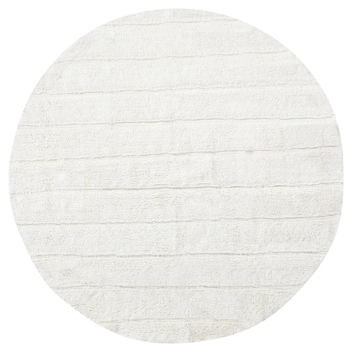 Kulatý koberec - Willow Natural Cotton Shaggy (offwhite)