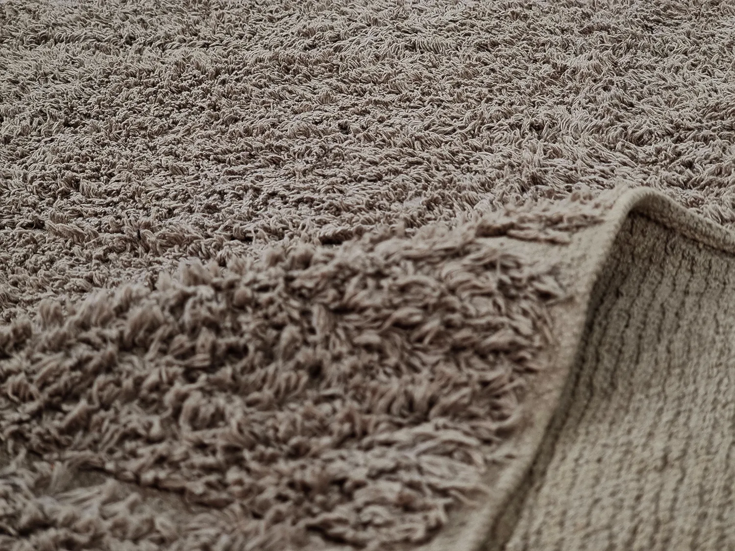 Shaggy koberce - Willow Natural Cotton Shaggy (taupe)