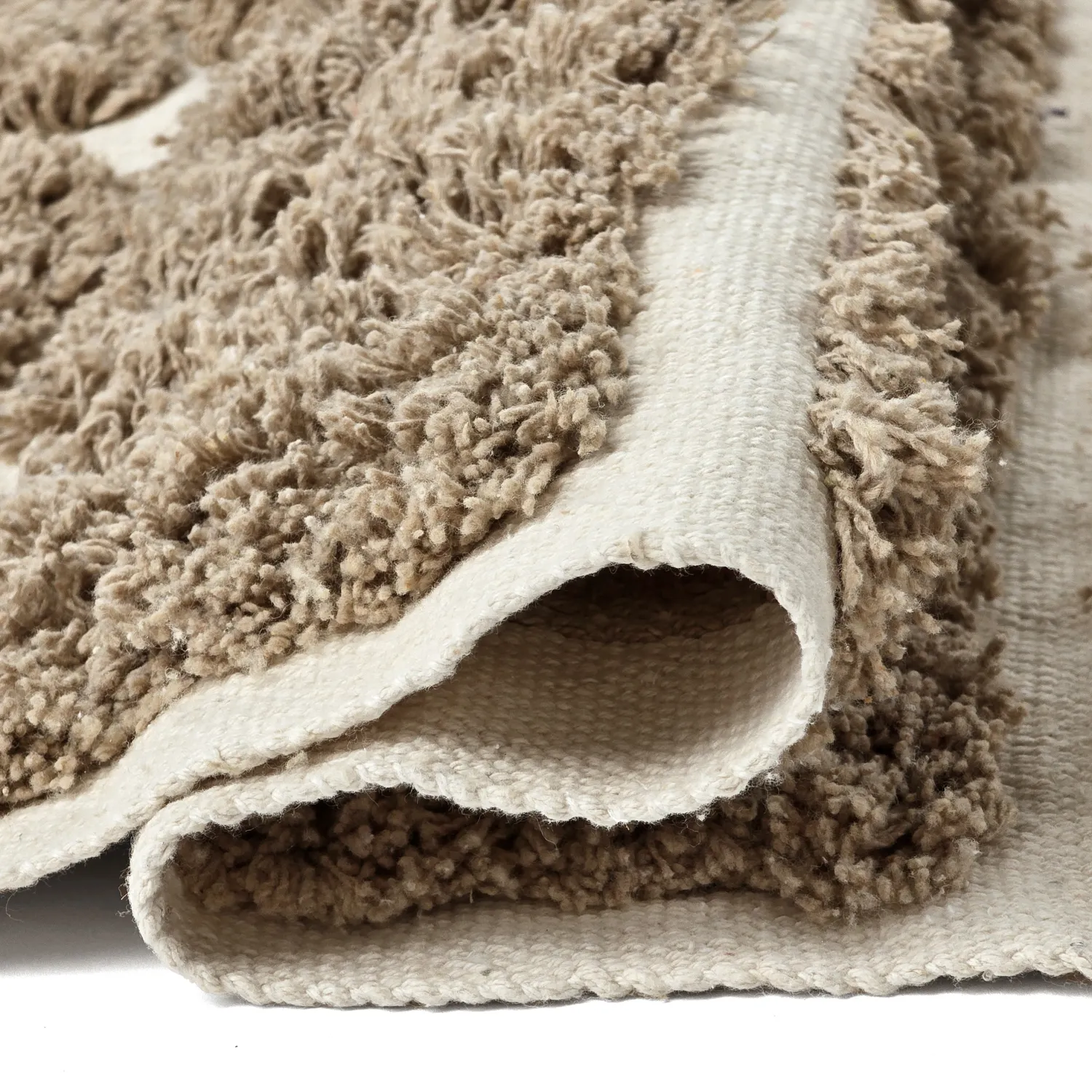Shaggy koberce - Zola Natural Cotton Shaggy (béžový)