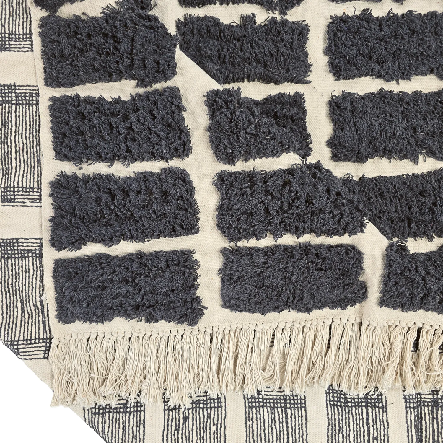 Shaggy koberce - Zola Natural Cotton Shaggy (tmavě šedá)