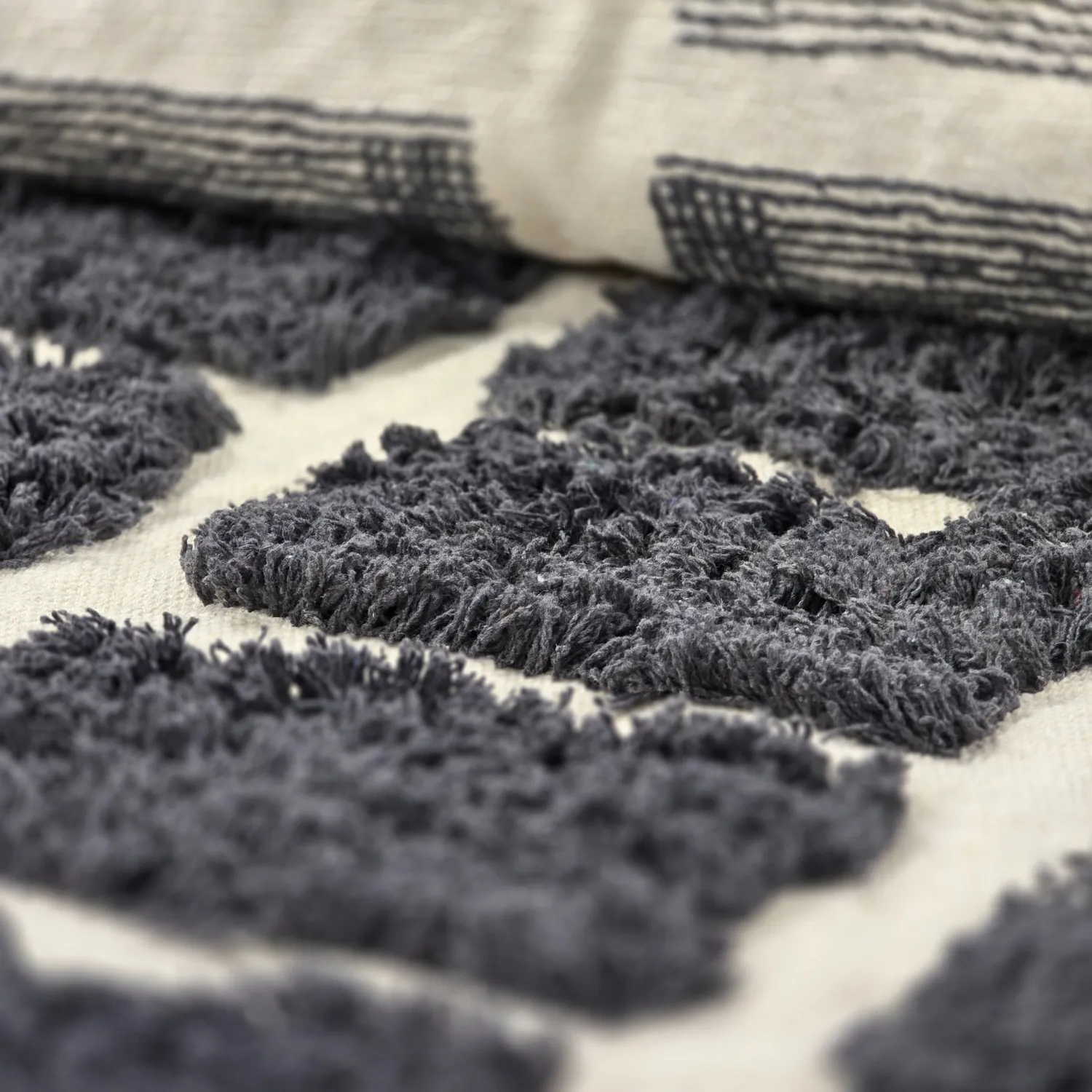 Shaggy koberce - Zola Natural Cotton Shaggy (tmavě šedá)