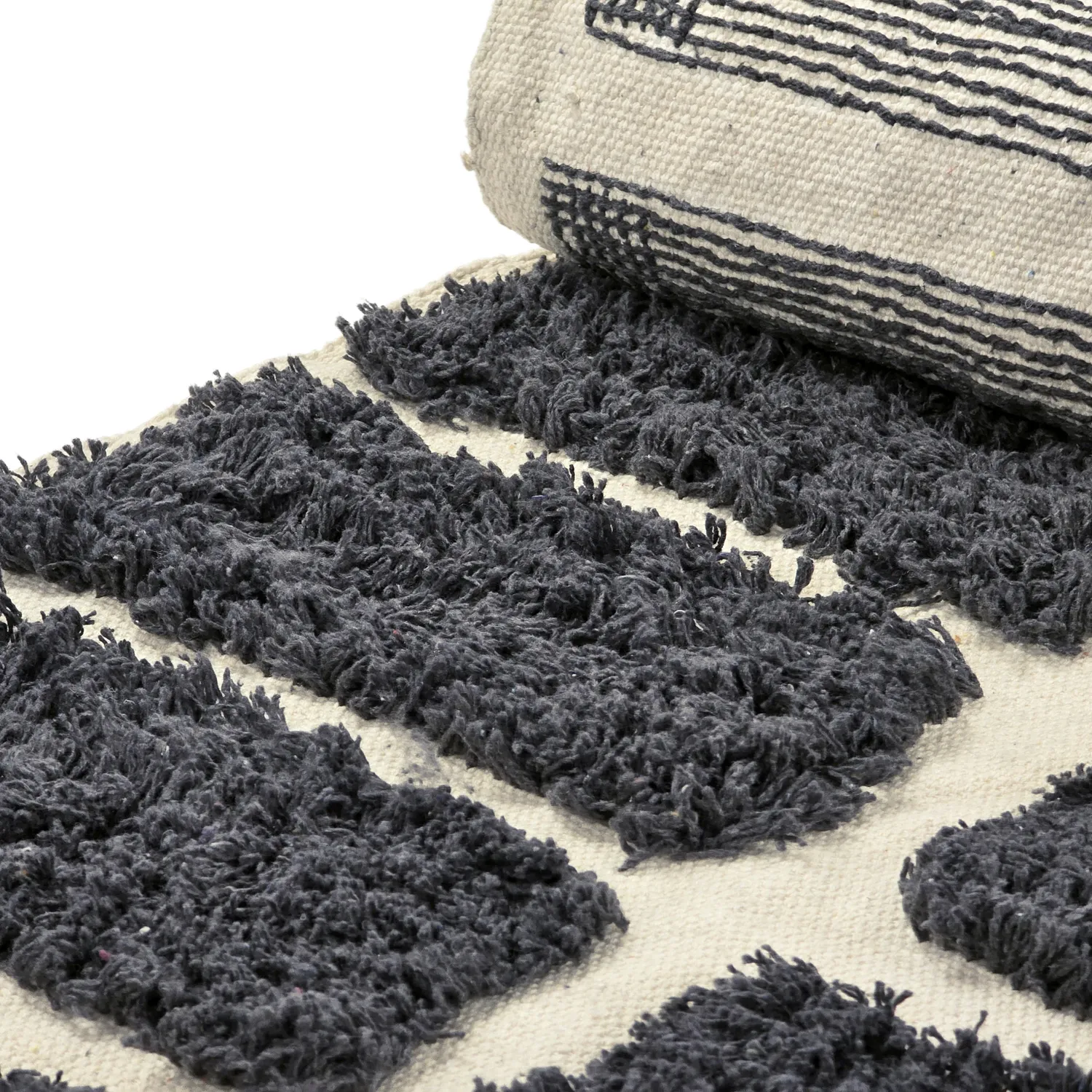 Shaggy koberce - Zola Natural Cotton Shaggy (tmavě šedá)