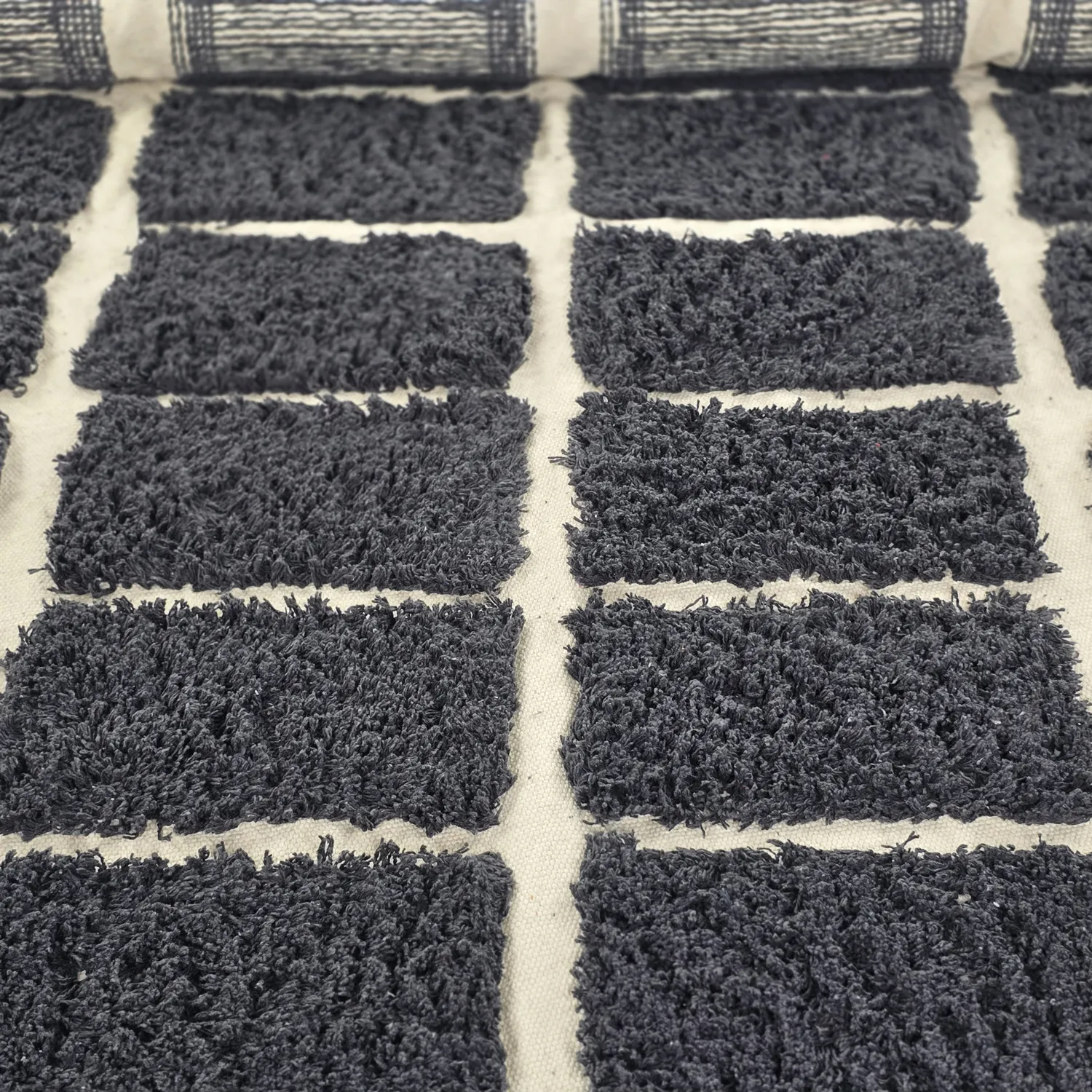 Kulatý koberec - Zola Natural Cotton Shaggy (tmavě šedá)