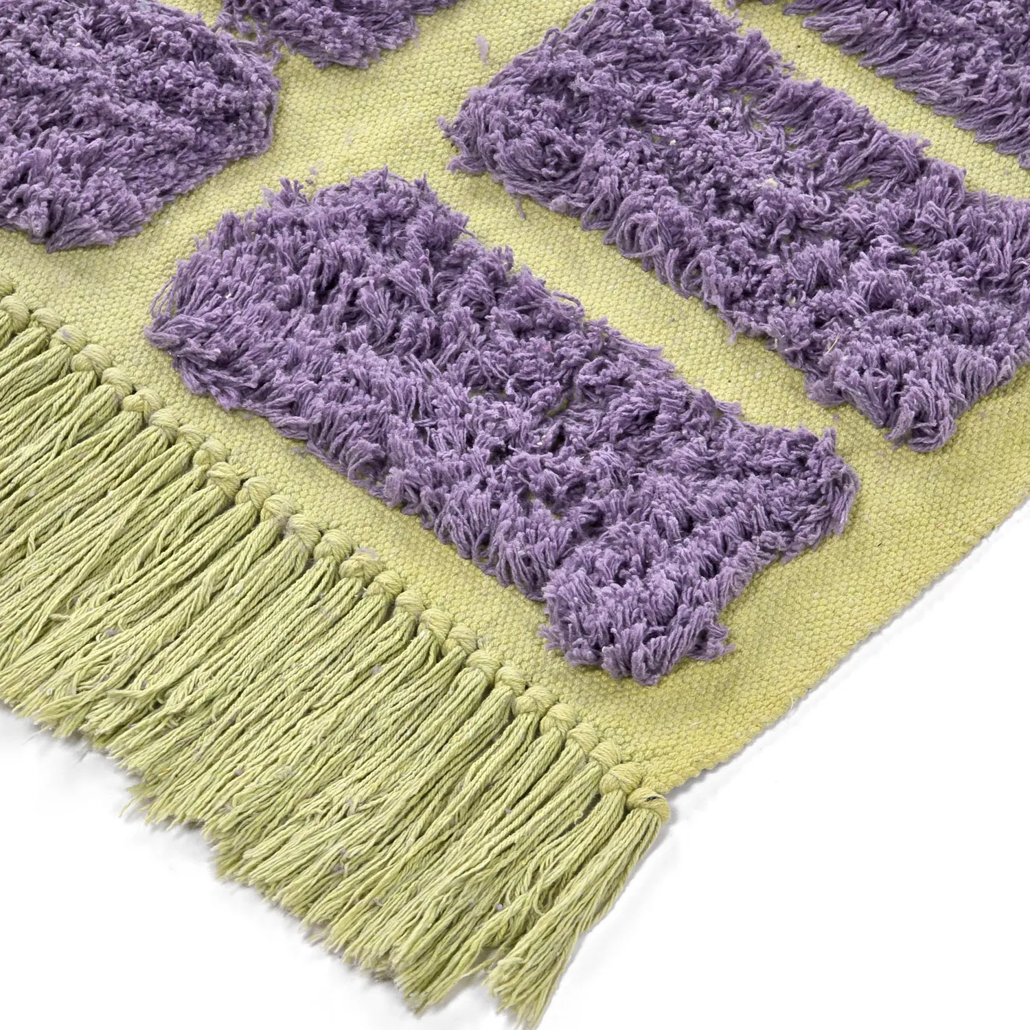 Shaggy koberce - Zola Natural Cotton Shaggy (fialová)