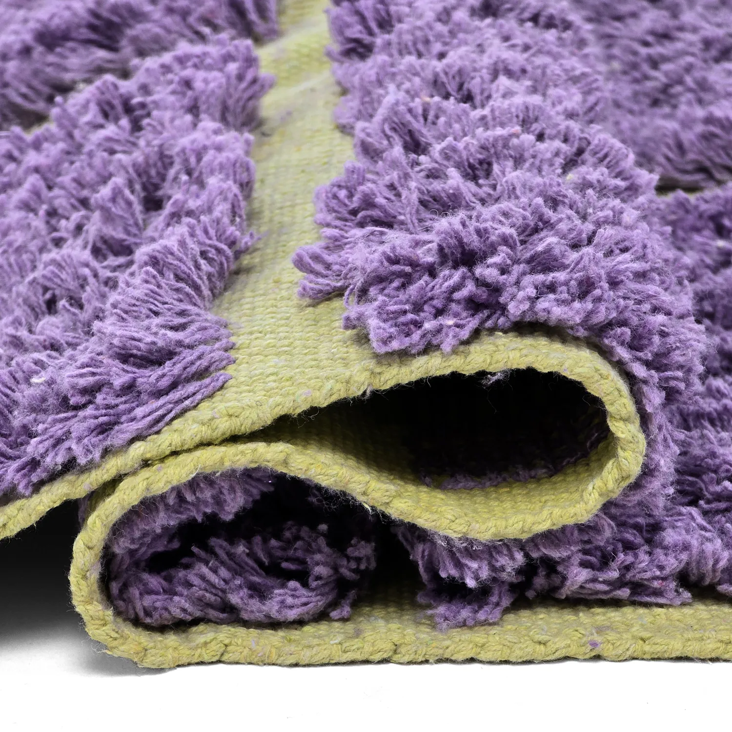 Shaggy koberce - Zola Natural Cotton Shaggy (fialová)
