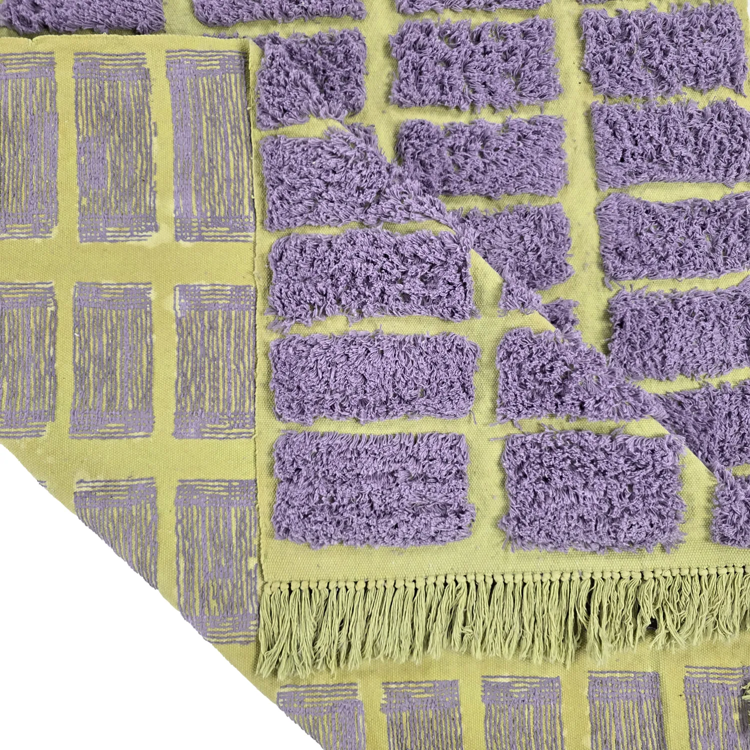 Shaggy koberce - Zola Natural Cotton Shaggy (fialová)