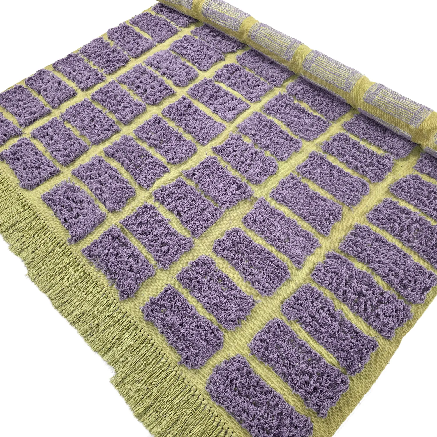 Shaggy koberce - Zola Natural Cotton Shaggy (fialová)