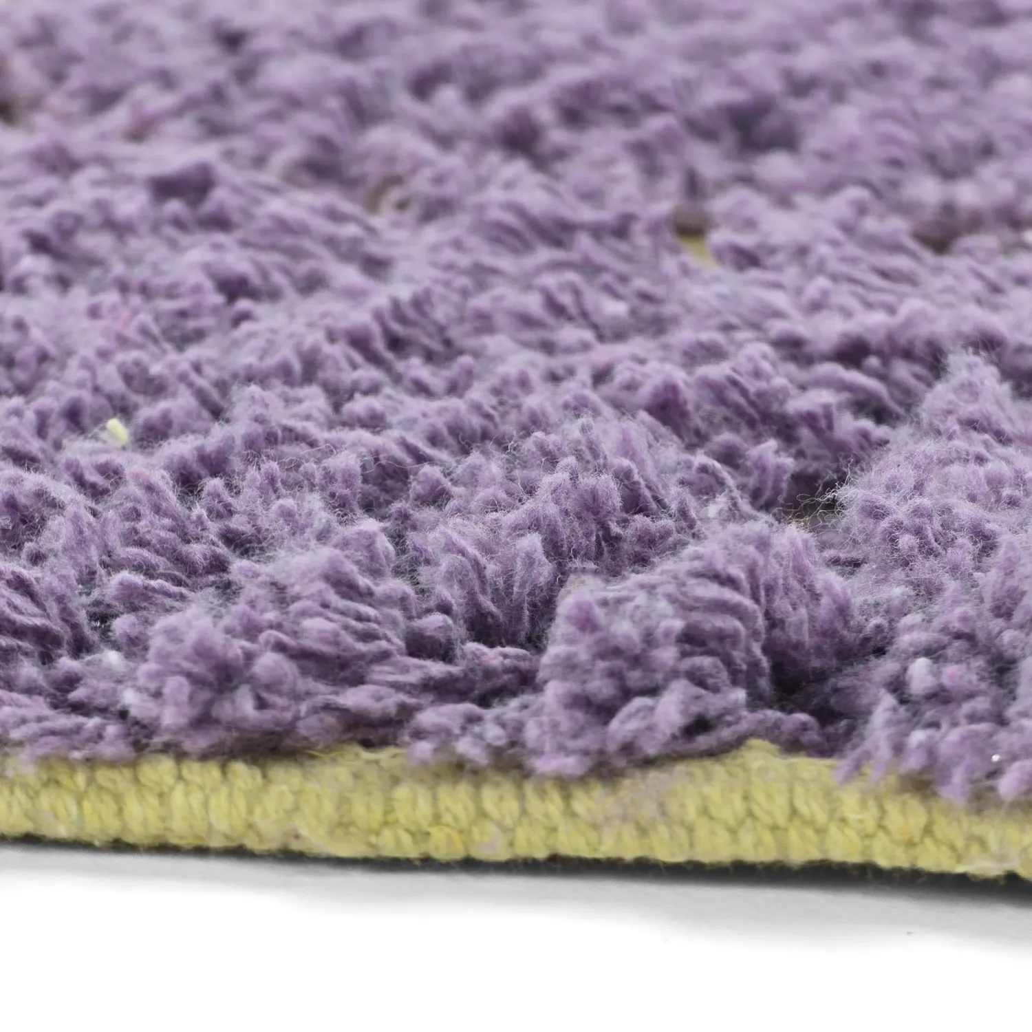 Kulatý koberec - Zola Natural Cotton Shaggy (fialová)