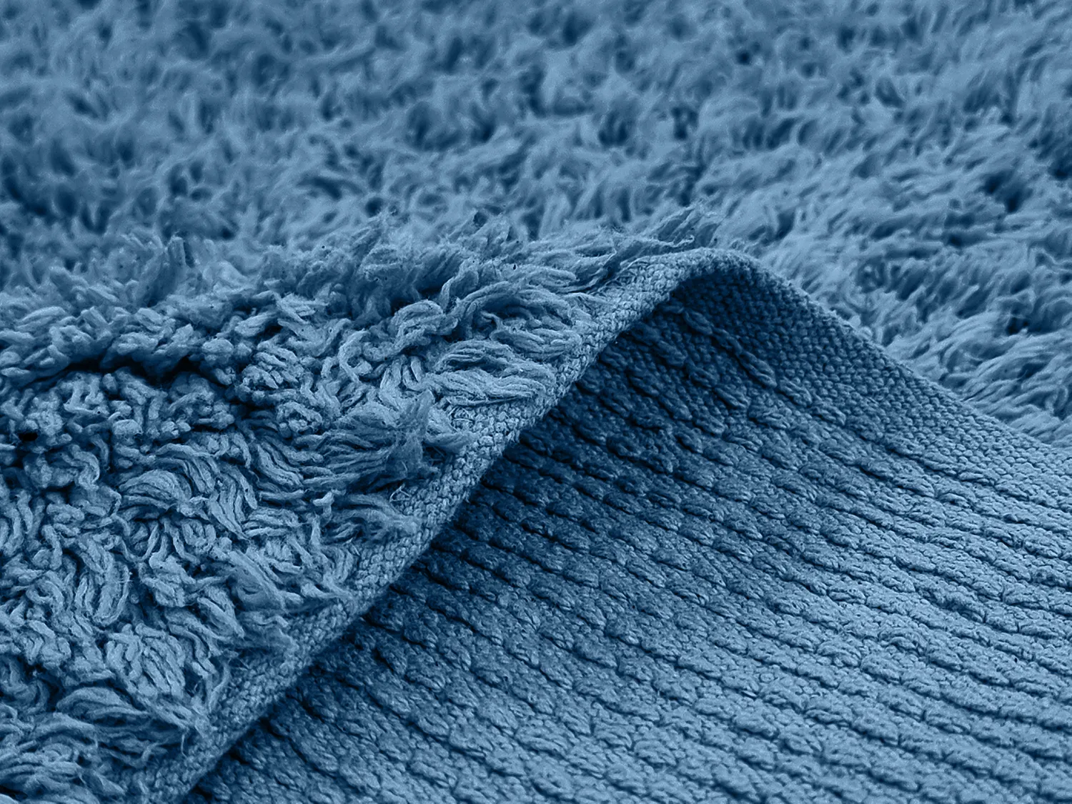 Shaggy koberce - Alba Natural Cotton Shaggy (modrá)