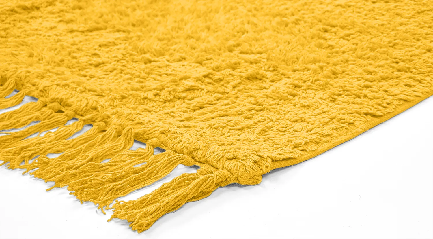Shaggy koberce - Alba Natural Cotton Shaggy (žlutá)