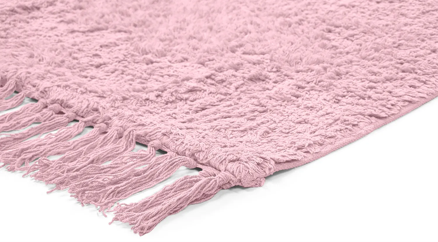 Shaggy koberce - Alba Natural Cotton Shaggy (světle růžová)