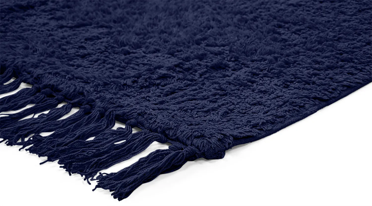 Shaggy koberce - Alba Natural Cotton Shaggy (tmavě modrá)