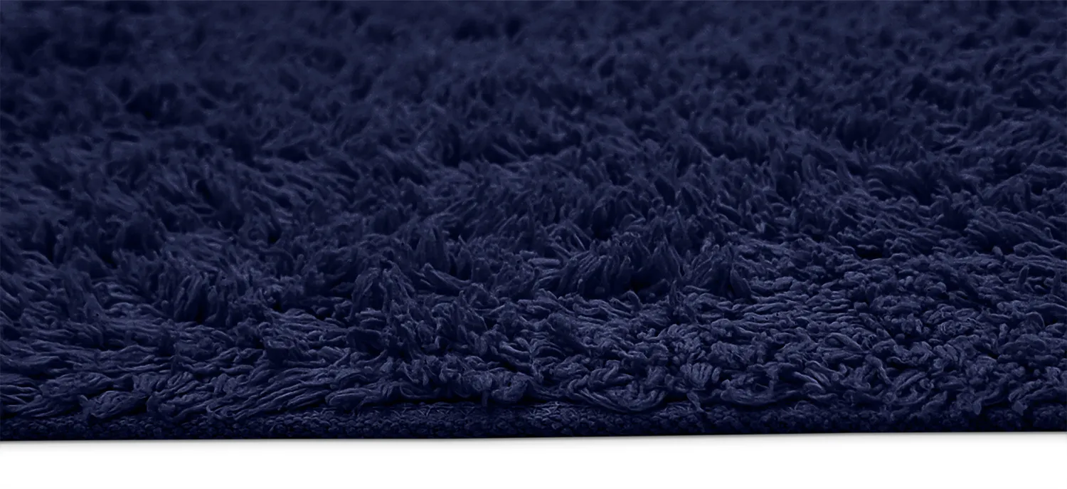 Shaggy koberce - Alba Natural Cotton Shaggy (tmavě modrá)