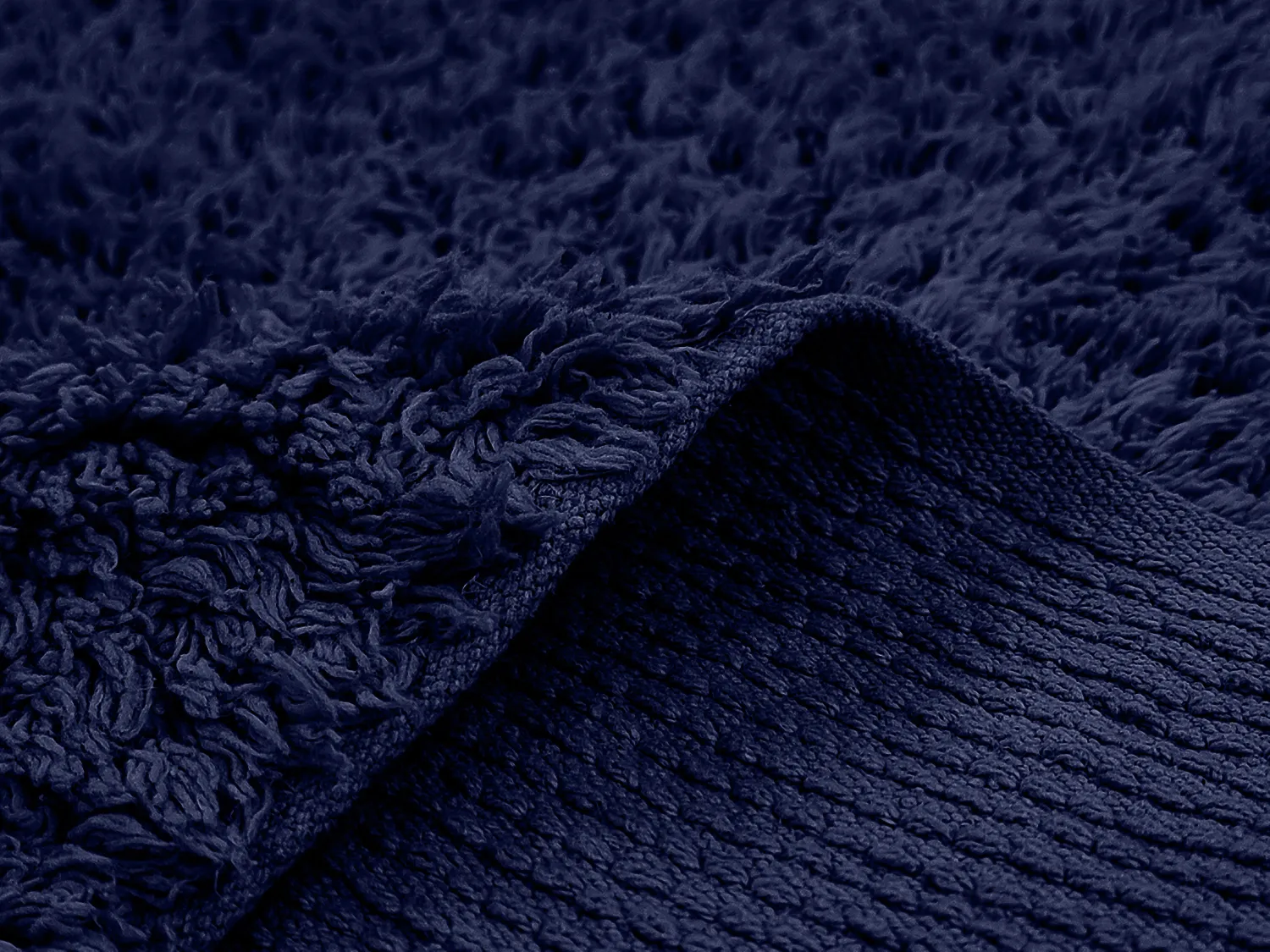 Shaggy koberce - Alba Natural Cotton Shaggy (tmavě modrá)