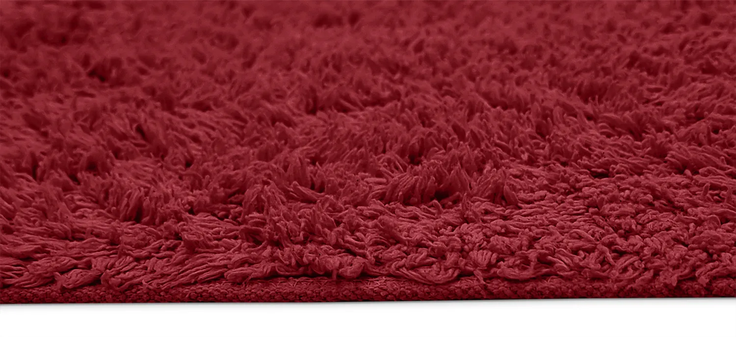 Shaggy koberce - Alba Natural Cotton Shaggy (vínově červená)