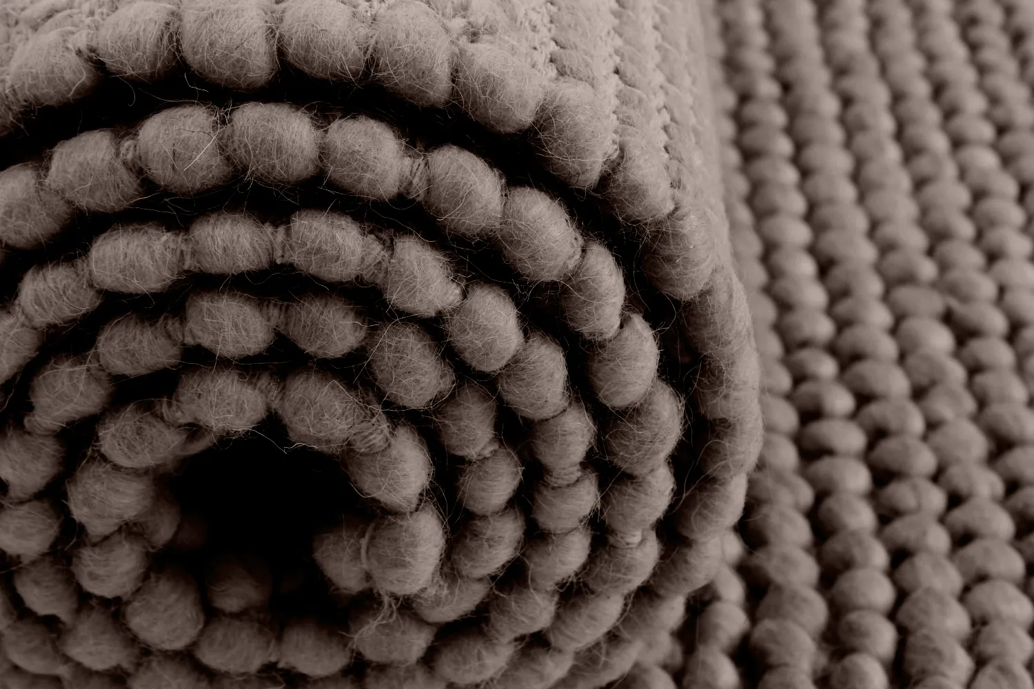 Vlněný koberec - Avafors Wool Bubble (hnědá)