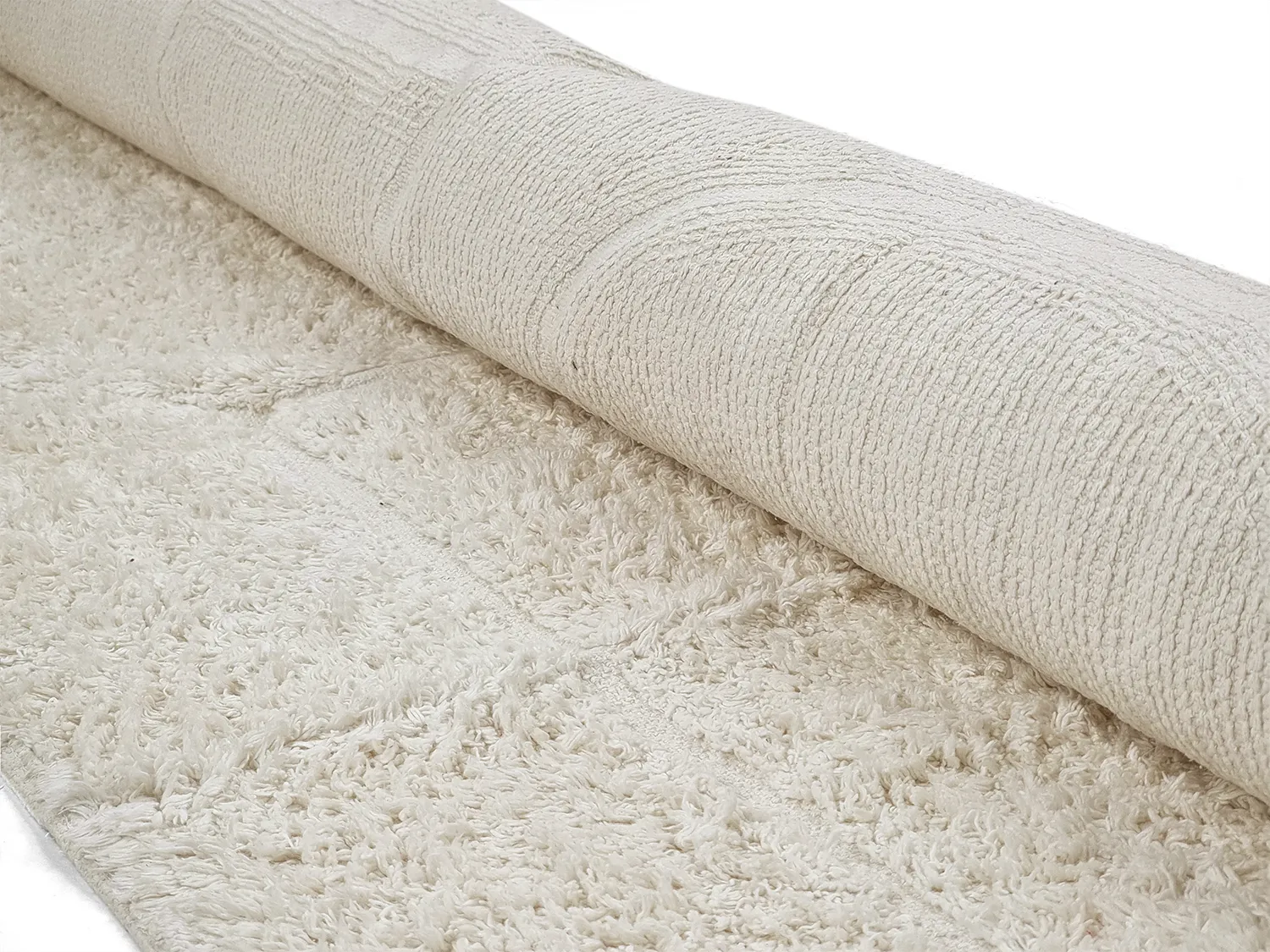Shaggy koberce - Cremona Natural Cotton Shaggy (offwhite)