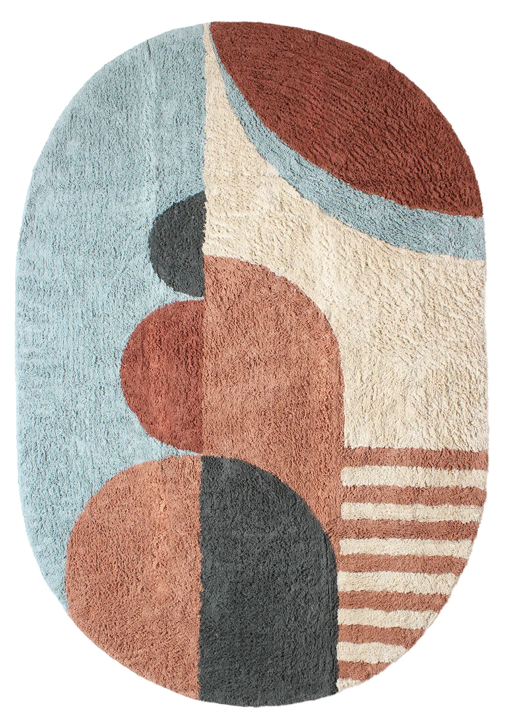Oválný koberec - Osmery Natural Cotton Shaggy (vícebarevná)