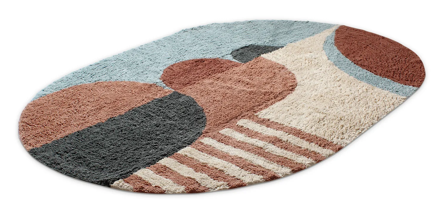 Oválný koberec - Osmery Natural Cotton Shaggy (vícebarevná)