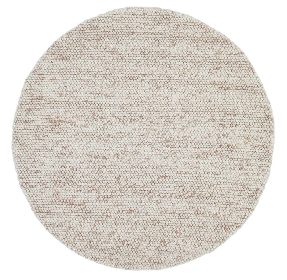 Kulatý koberec - Avafors Wool Bubble (přírodní)
