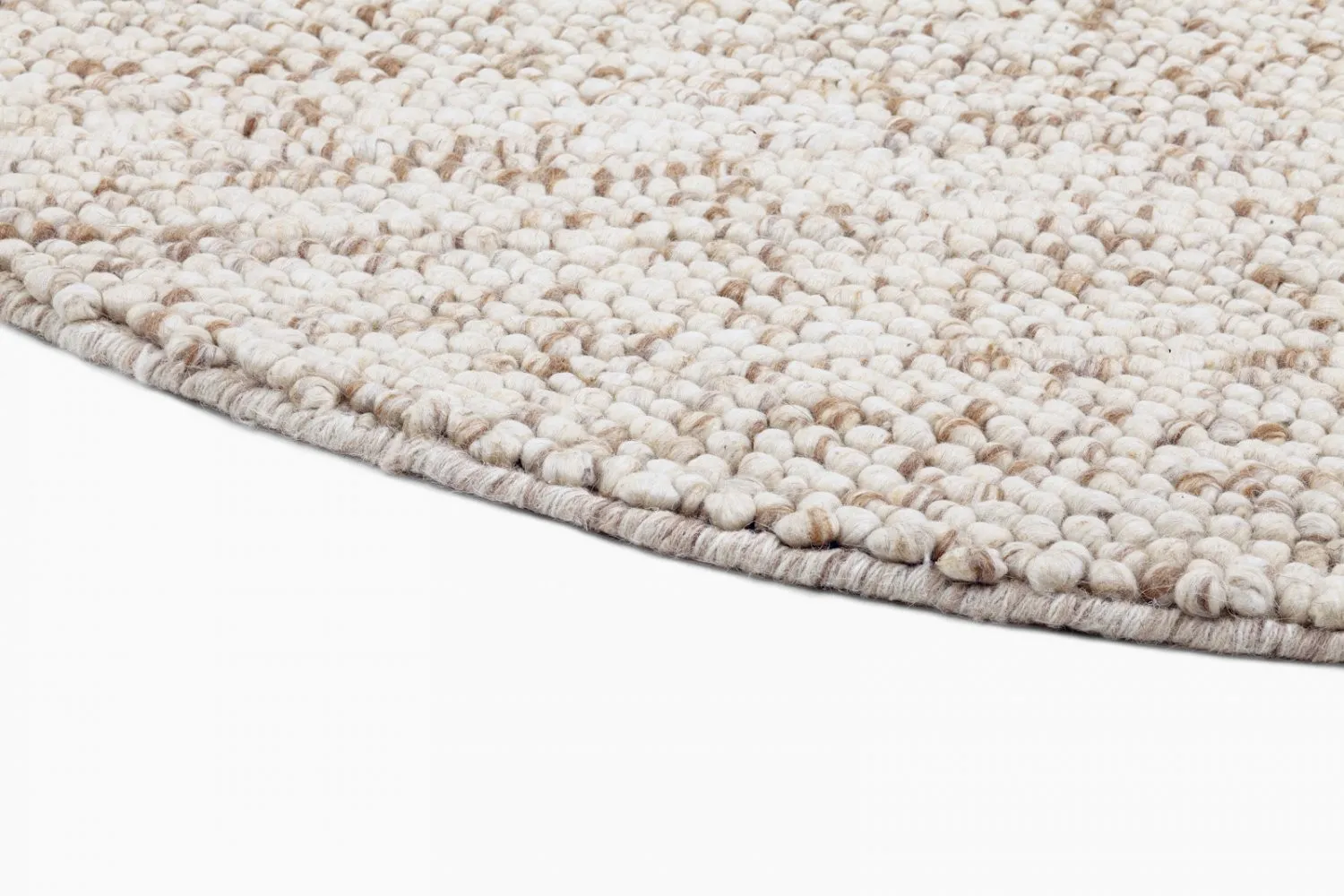 Kulatý koberec - Avafors Wool Bubble (přírodní)