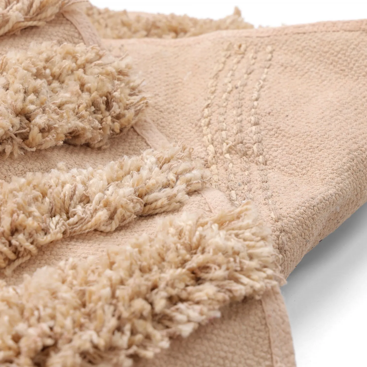 Kulatý koberec - Cazorla Natural Cotton Shaggy (béžový)
