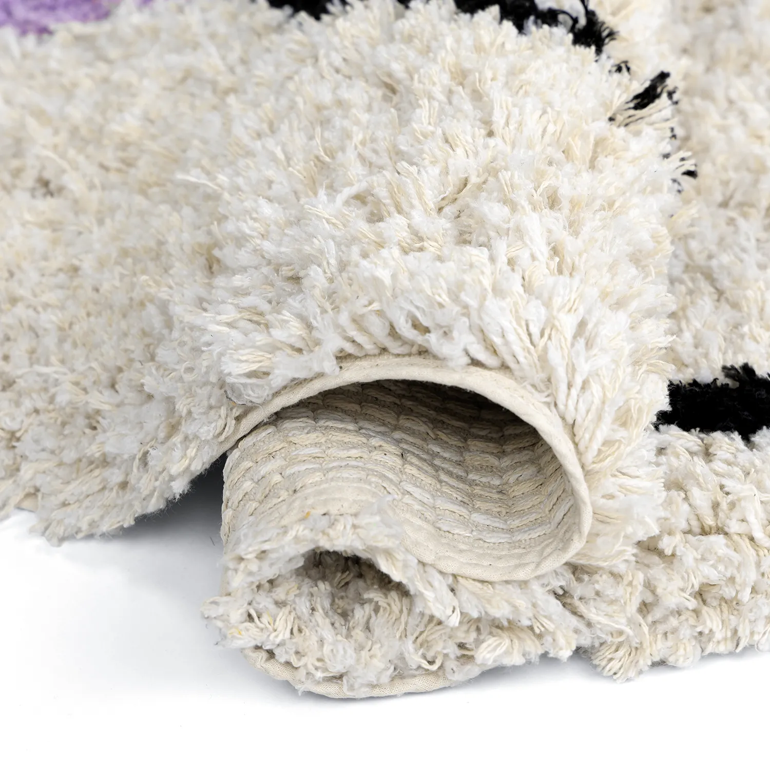 Kulatý koberec - Naousa Natural Cotton Shaggy (vícenásobná)