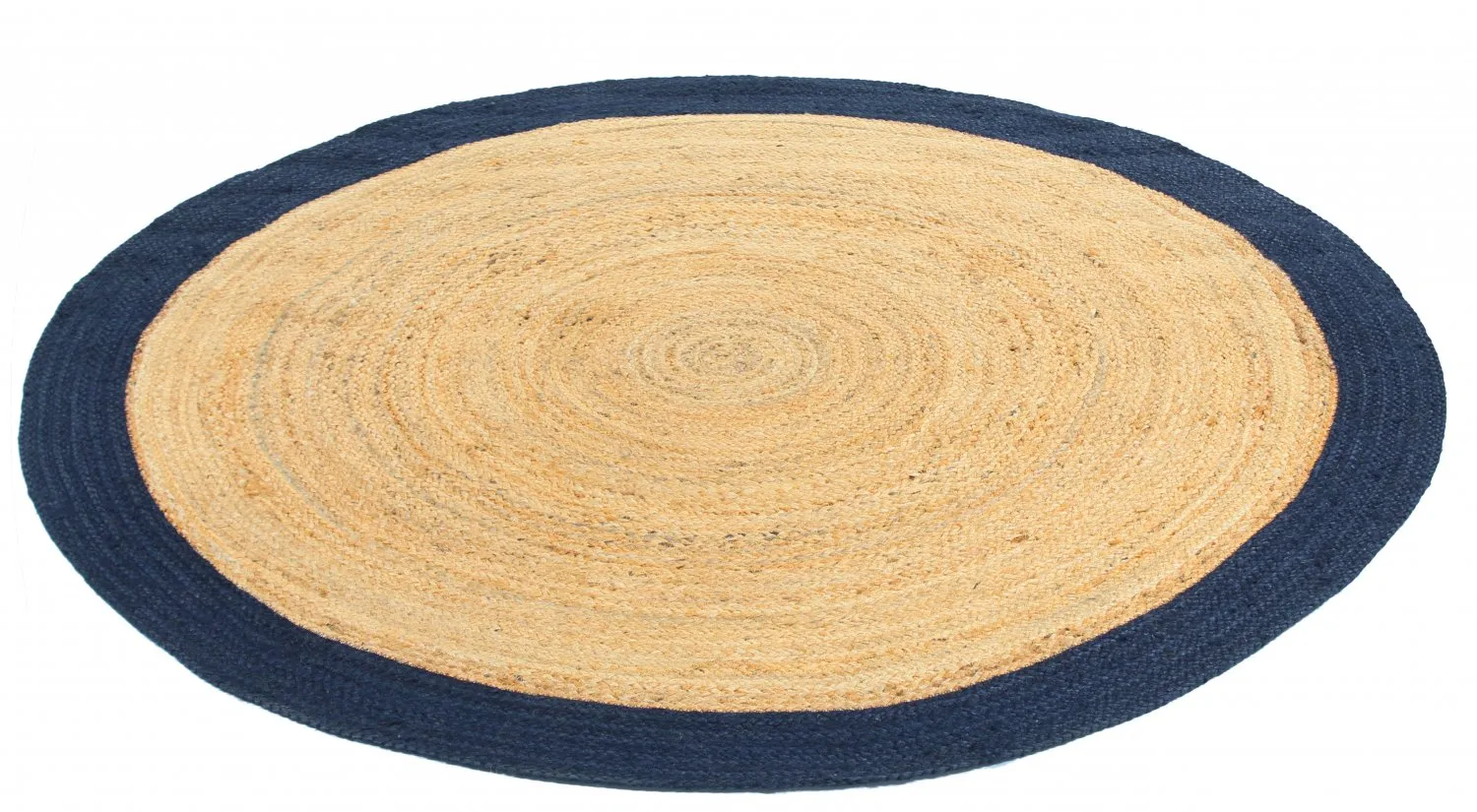 Kulaté koberce - Taki (juta/modrá)
